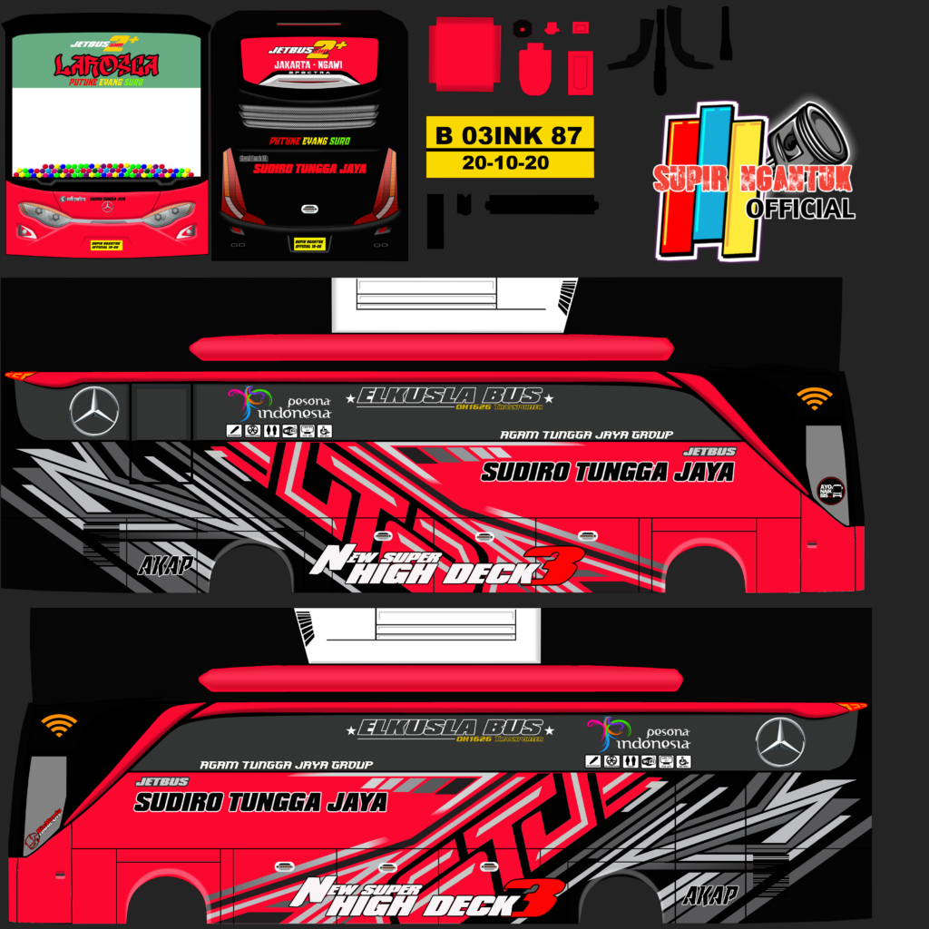 Kumpulan Livery Bussid Sudiro Tungga Jaya SHD Jernih Terlengkap Blog