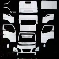 gambar pola miniatur truk dari triplek