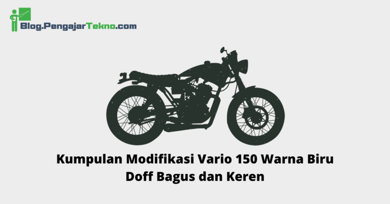 Kumpulan Modifikasi Vario Warna Biru Doff Bagus Dan Keren Blog