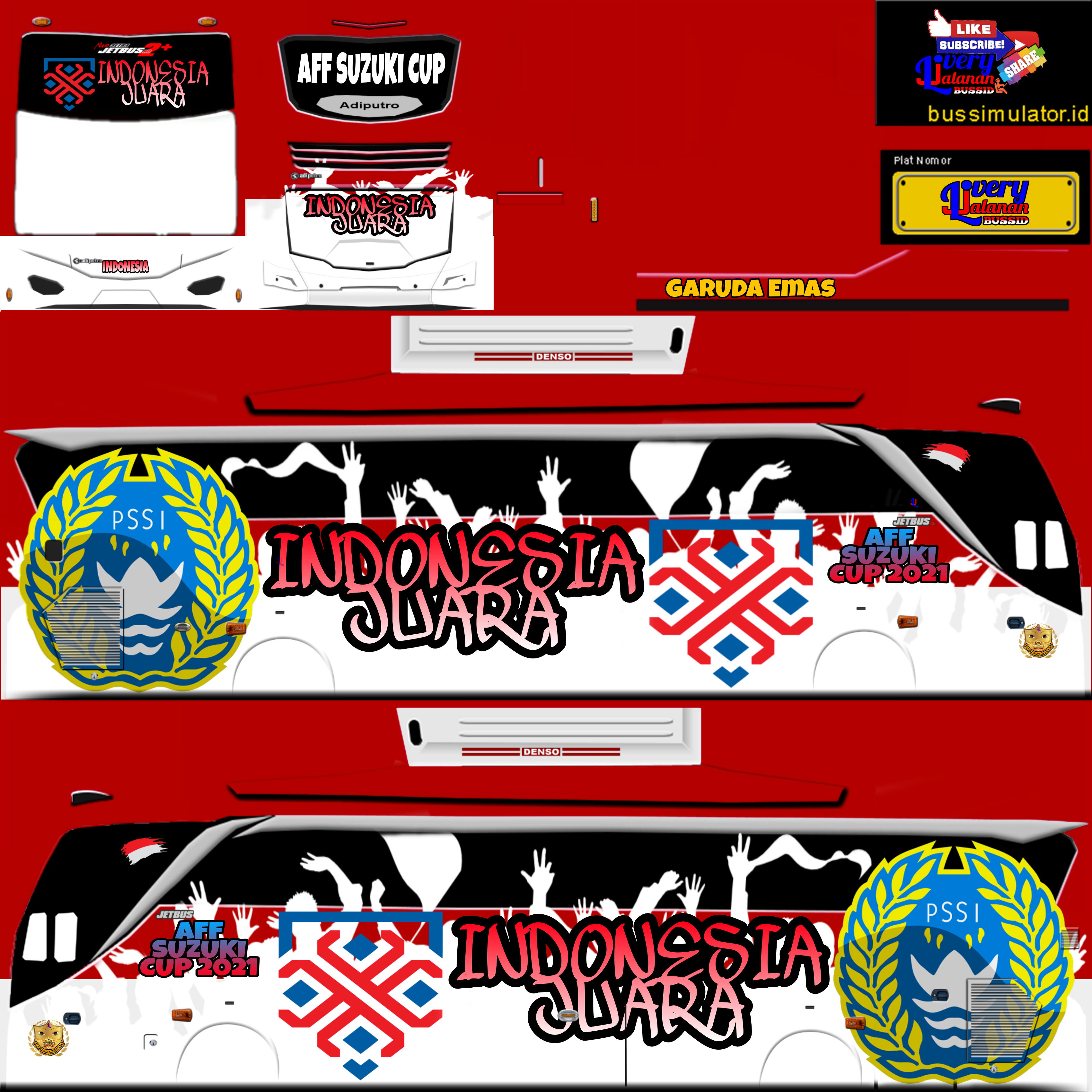 livery bussid timnas indonesia
