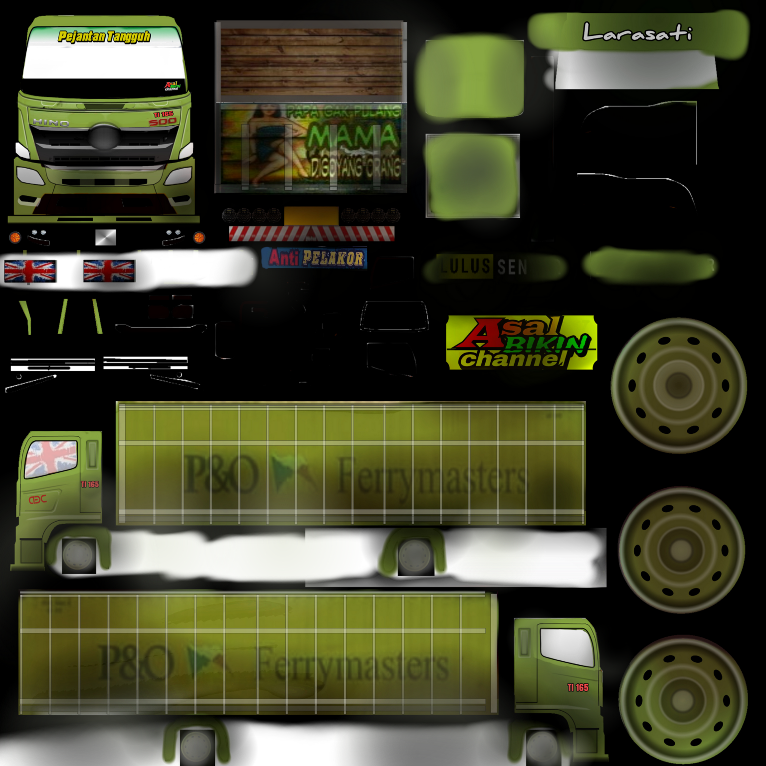 Kumpulan Livery Dump Truck Hino 500 Bussid Keren Lengkap - Blog