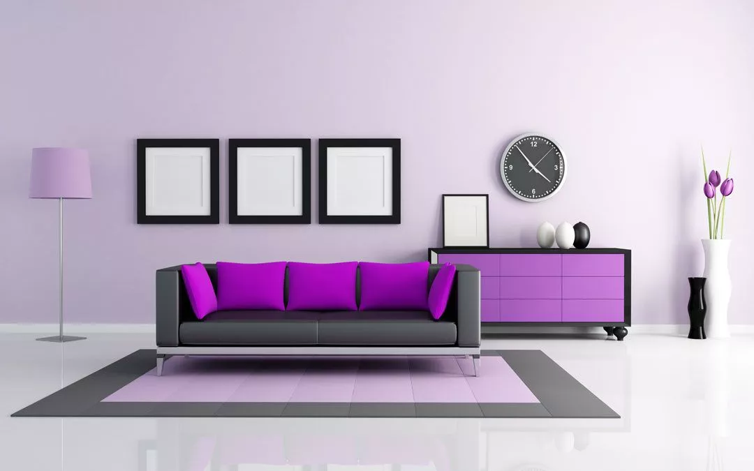warna cat rumah ungu