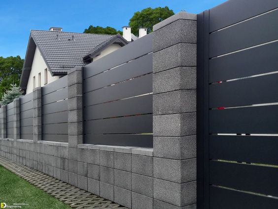 model pagar rumah setengah tembok