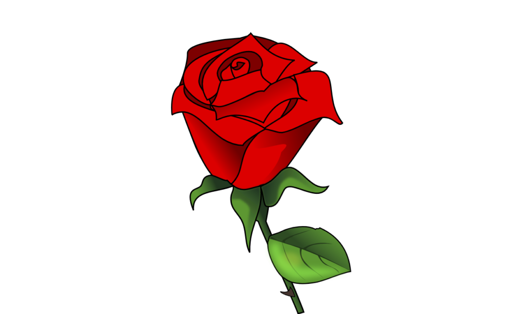 Gambar Bunga Mawar Kartun