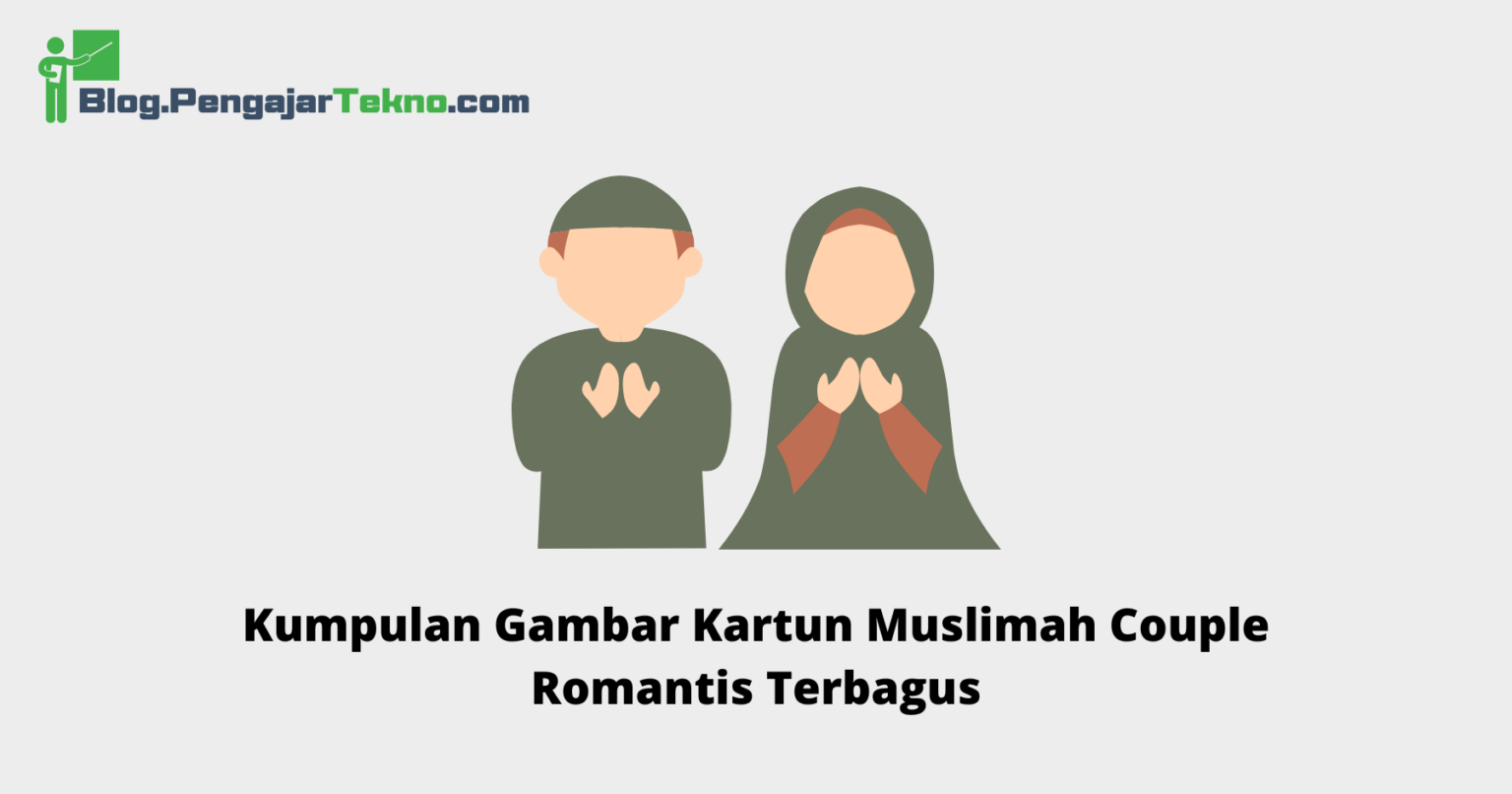 Kumpulan Gambar Kartun Muslimah Couple Romantis Terbagus - Blog