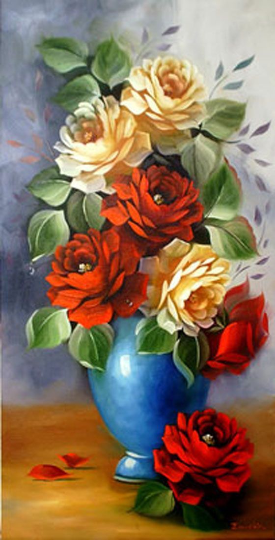 Gambar Lukisan Bunga