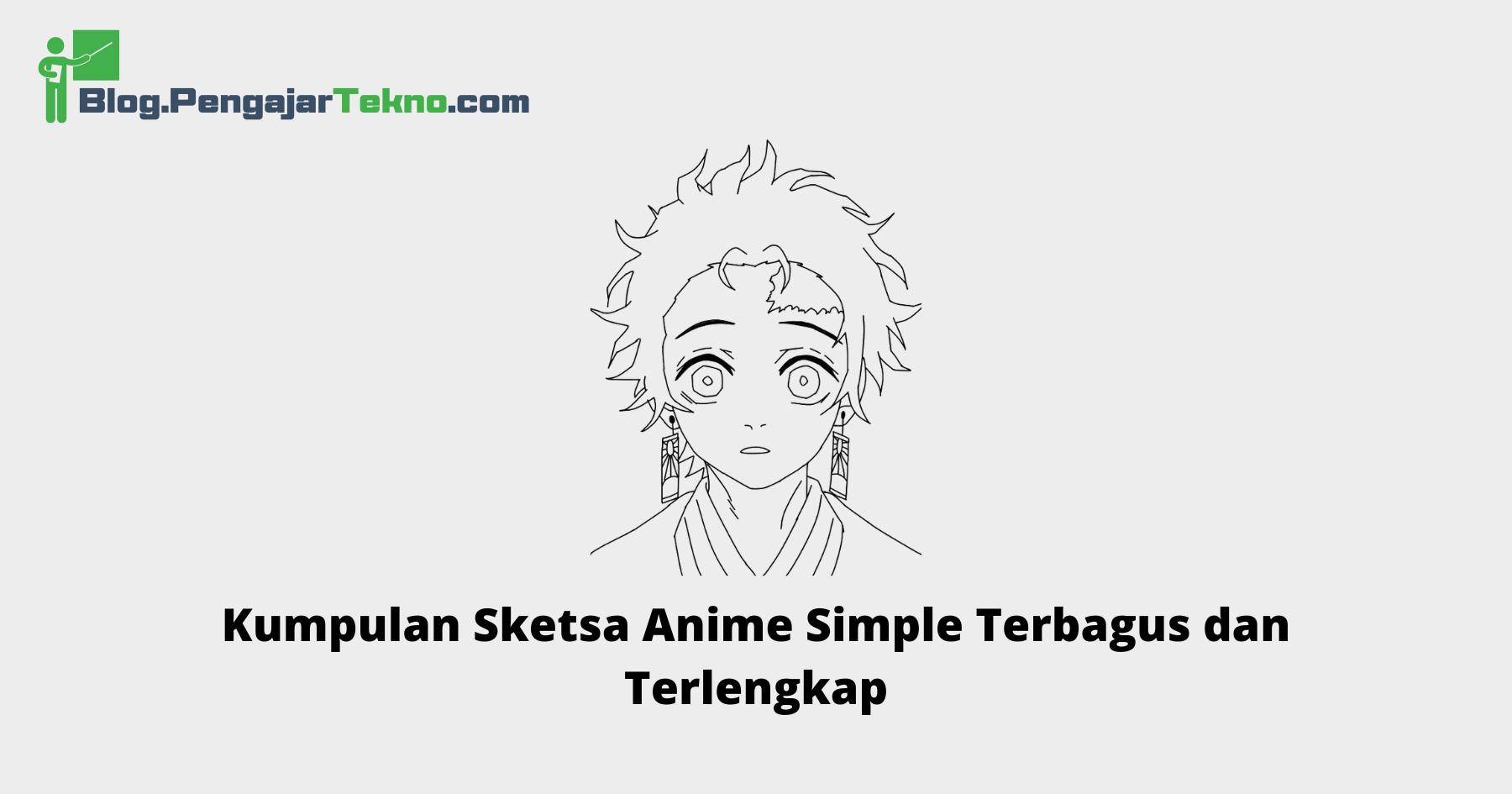 Sketsa Anime Simple