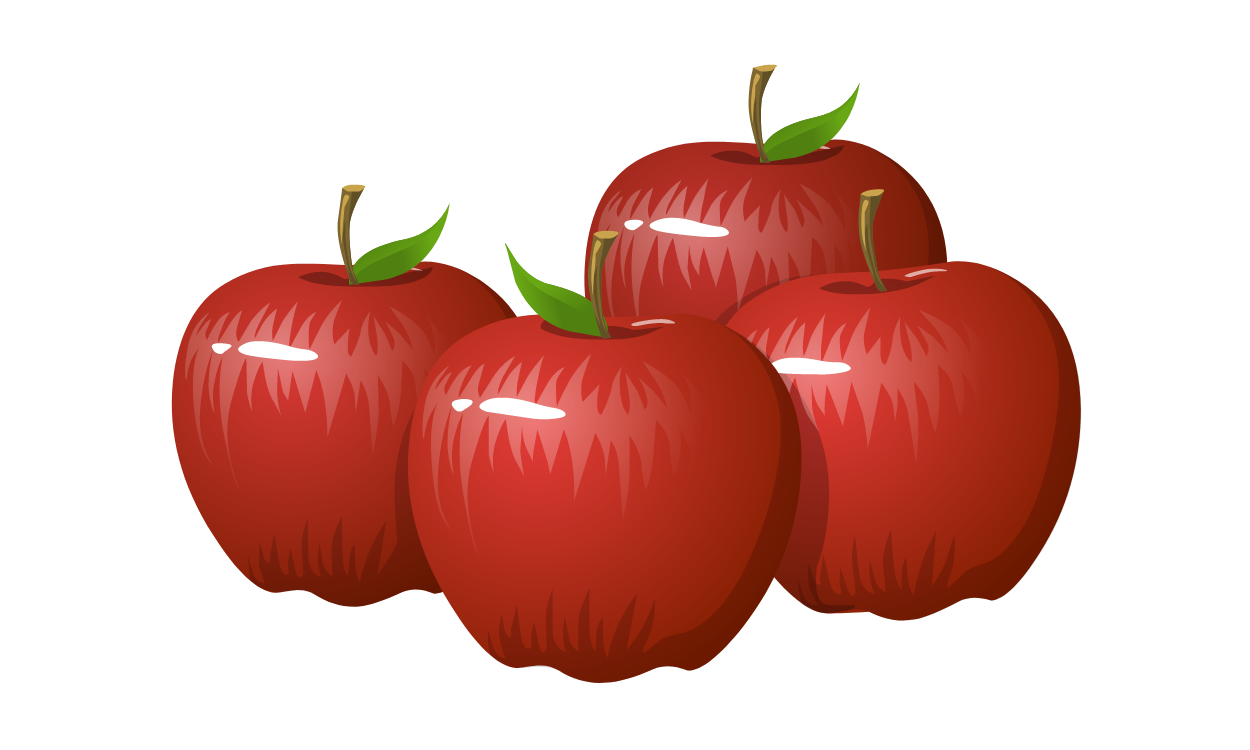 Gambar Apel Kartun
