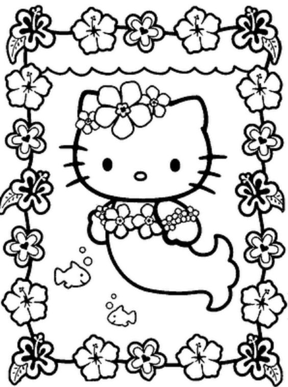 Mewarnai Gambar Hello Kitty