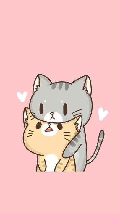 Gambar Kartun Kucing Lucu Untuk Wallpaper HP