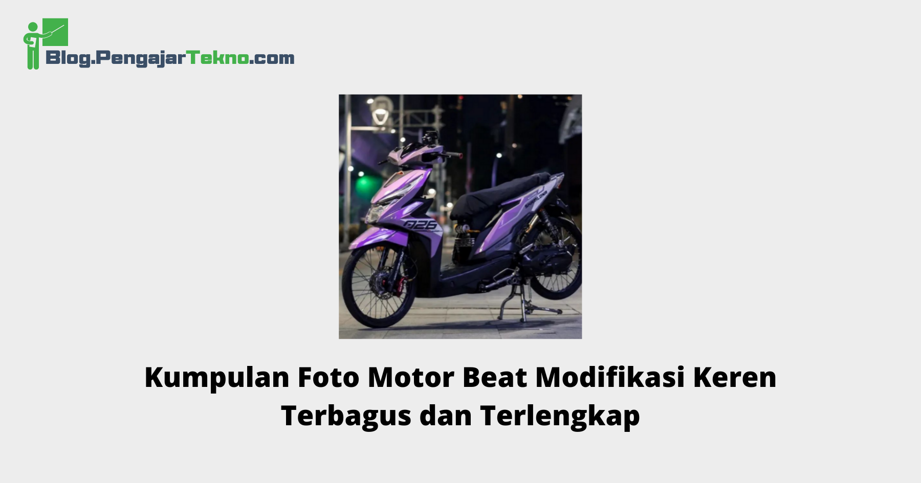 Foto Motor Beat Modifikasi