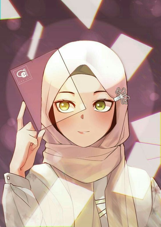 Gambar Anime Hijab Imut