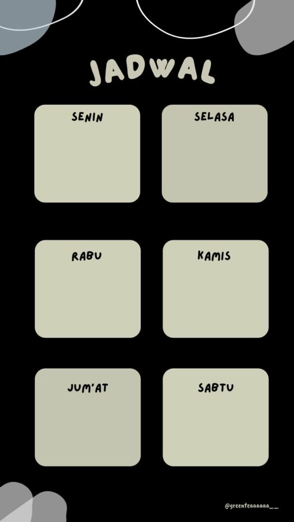 Kumpulan Gambar Jadwal Pelajaran Terbagus dan Terlengkap - Blog