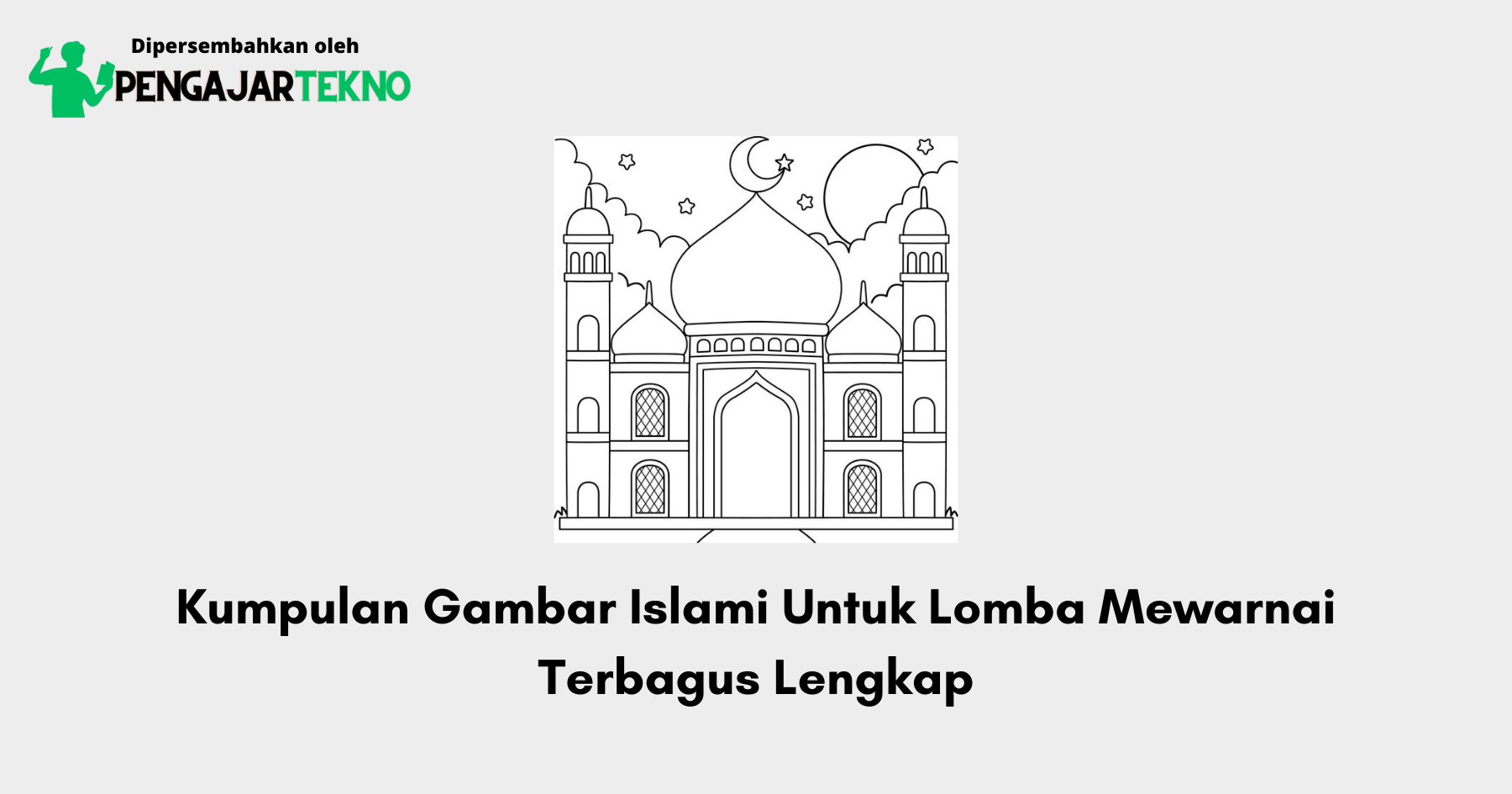 Gambar Islami Untuk Lomba Mewarnai