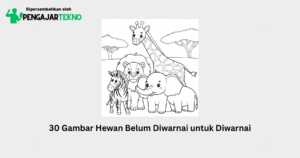 Gambar Hewan Belum Diwarnai untuk Diwarnai