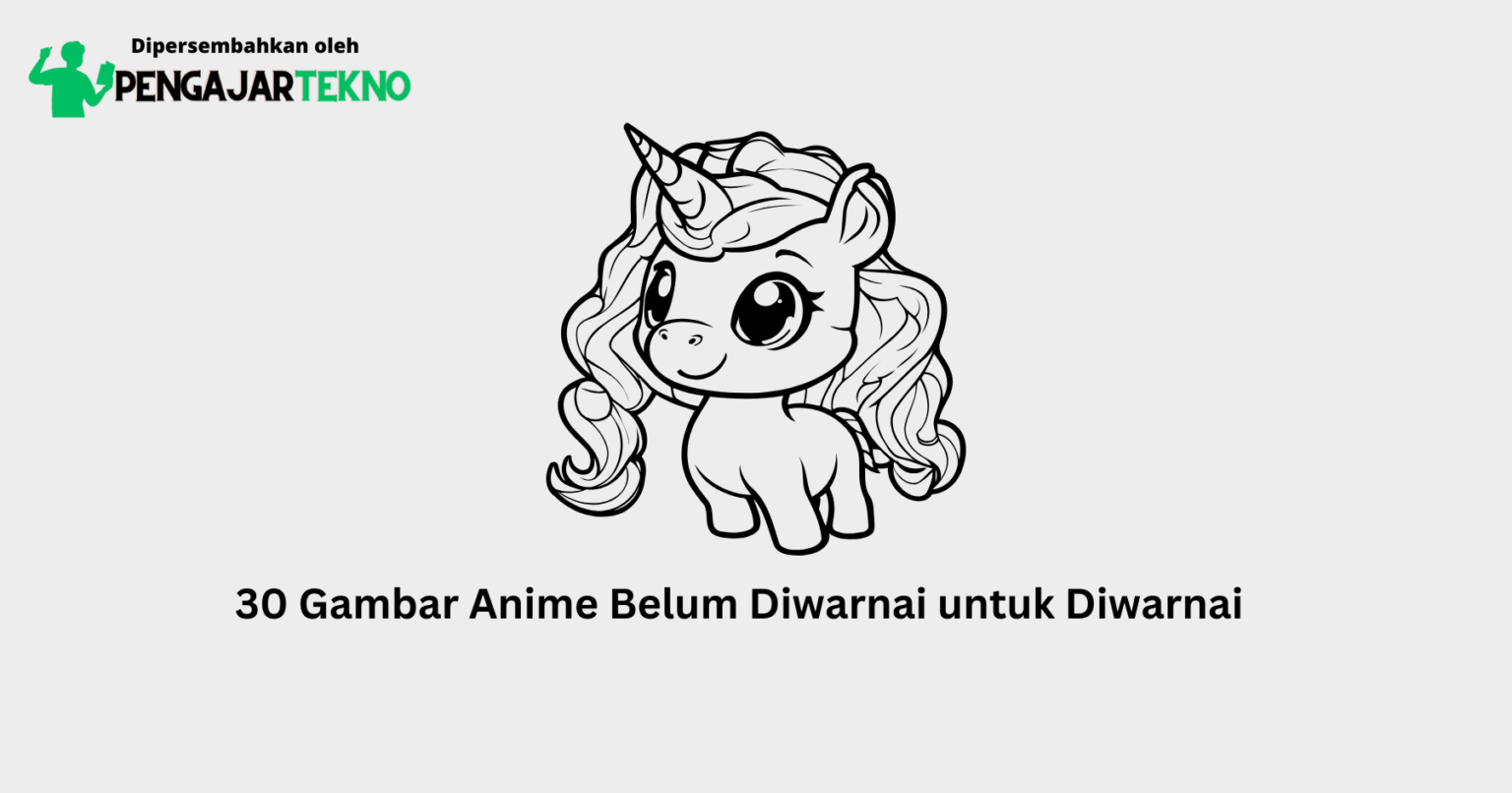 gambar yang belum diwarnai anime - Blog Pengajar Tekno