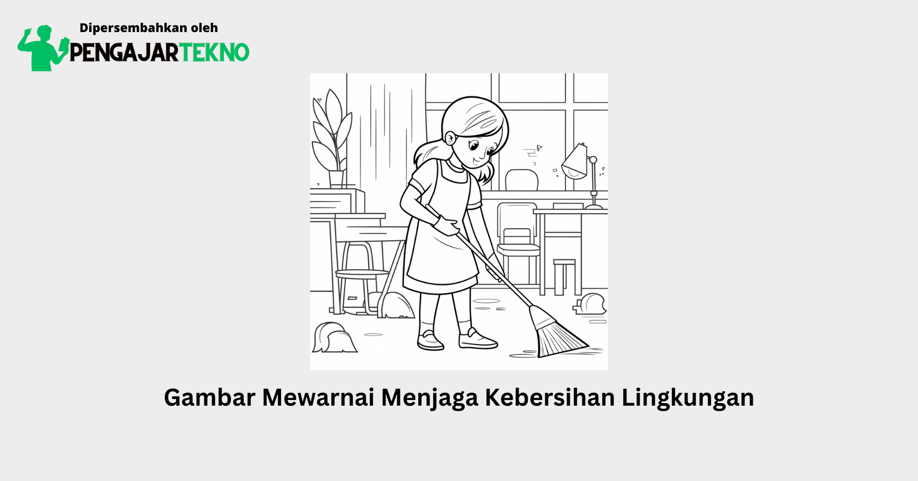 gambar mewarnai menjaga kebersihan lingkungan