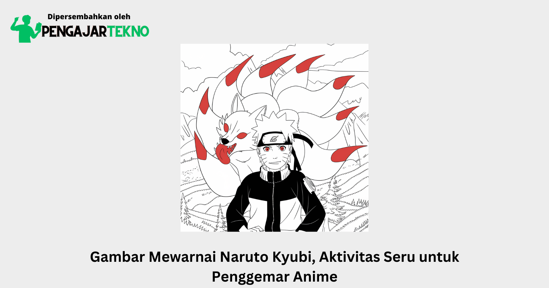 gambar mewarnai naruto kyubi