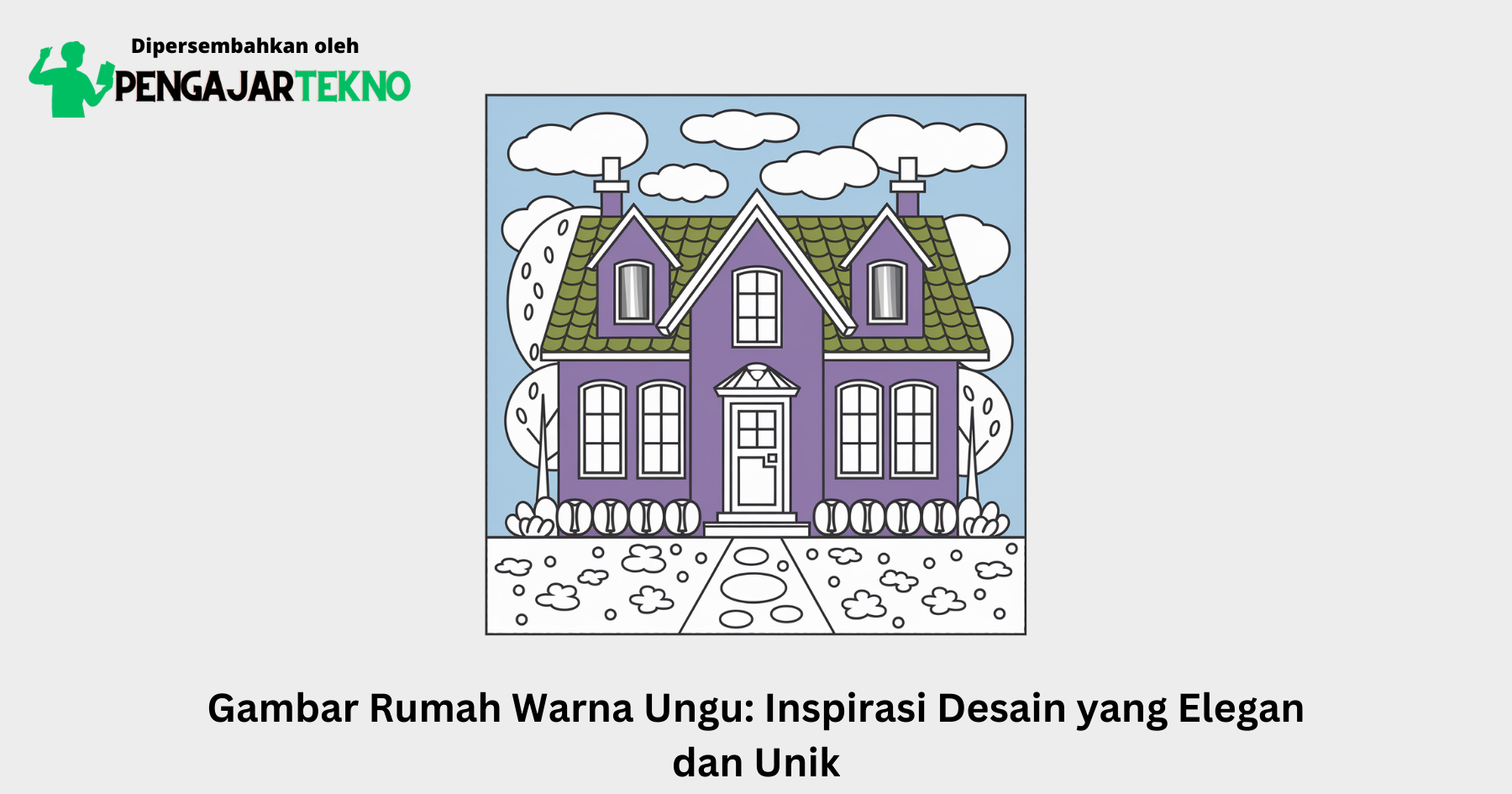 gambar rumah warna ungu