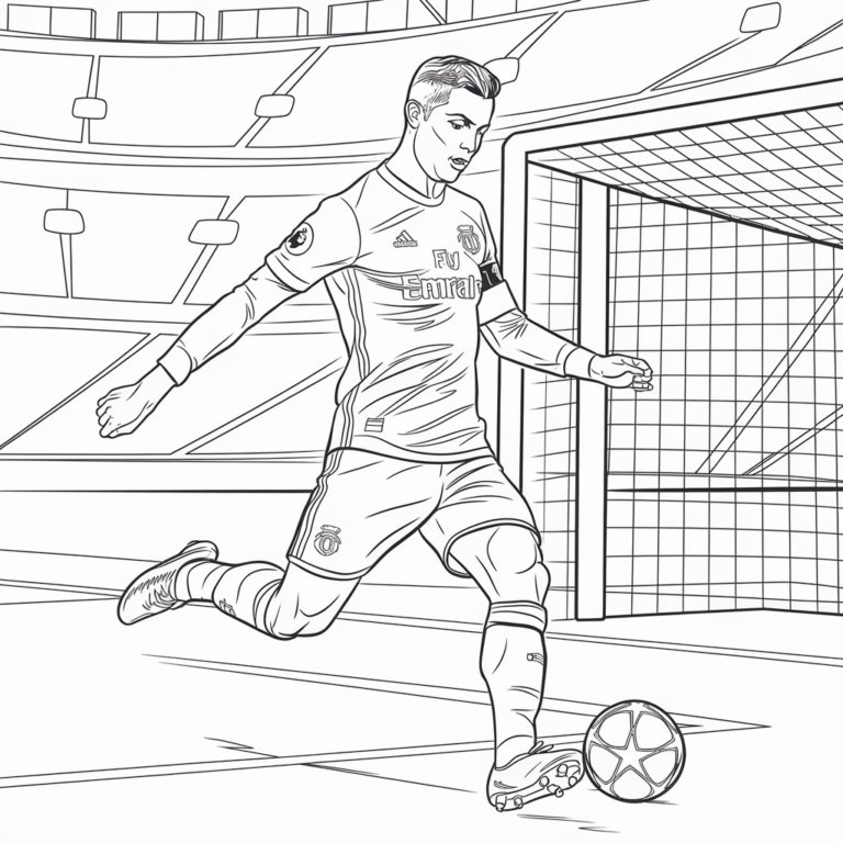 30 Gambar Mewarnai Ronaldo untuk Diwarnai - Blog Pengajar Tekno