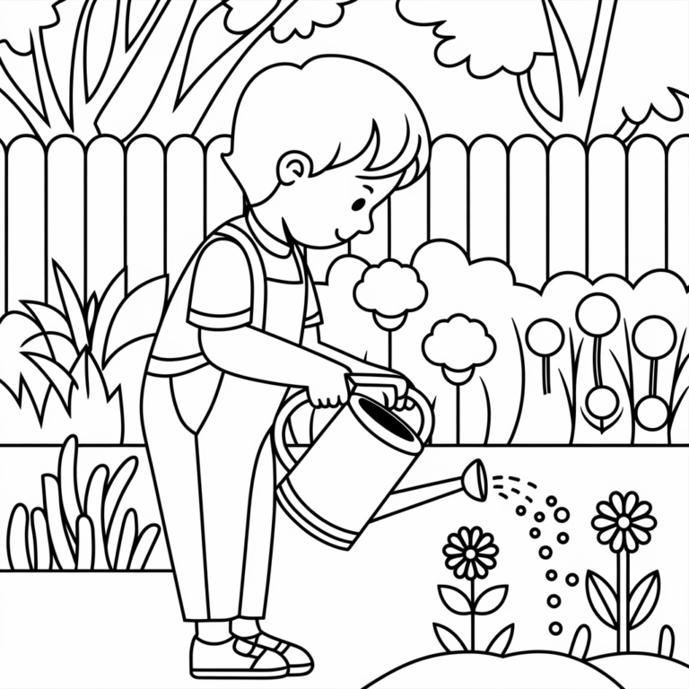 Gambar Mewarnai Menjaga Kebersihan Lingkungan - Blog Pengajar Tekno