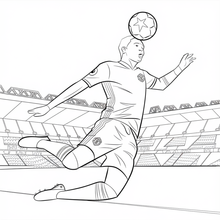 Gambar Mewarnai Pemain Sepak Bola - Blog Pengajar Tekno