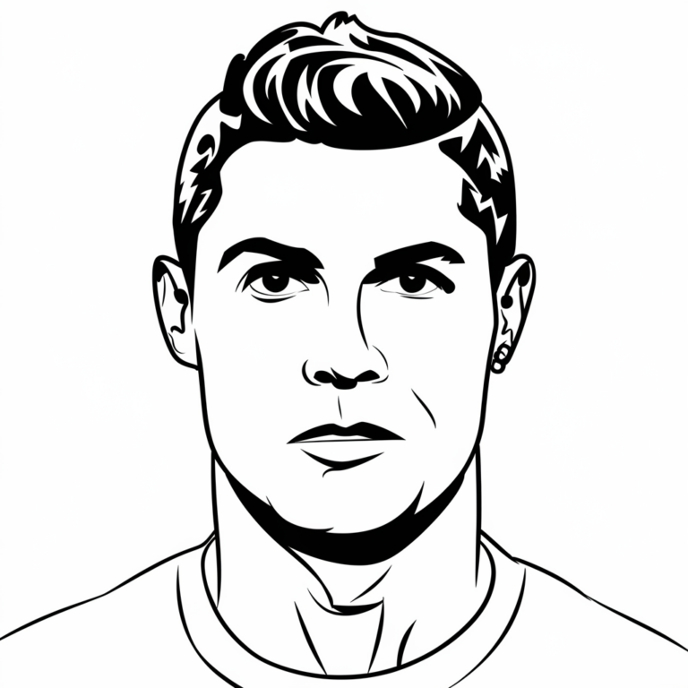 30 Gambar Mewarnai Ronaldo untuk Diwarnai - Blog Pengajar Tekno