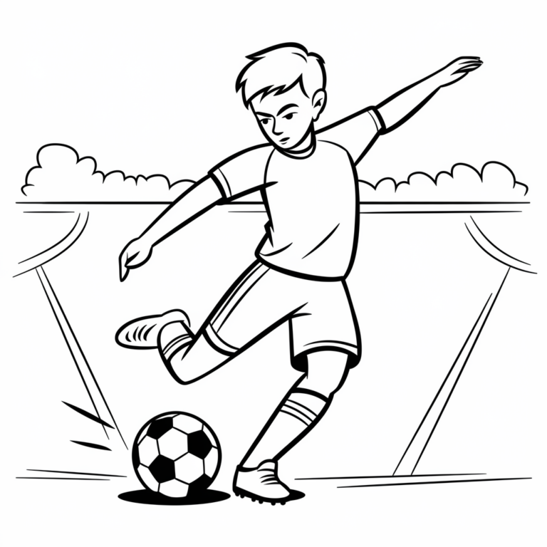 Gambar Mewarnai Pemain Sepak Bola - Blog Pengajar Tekno