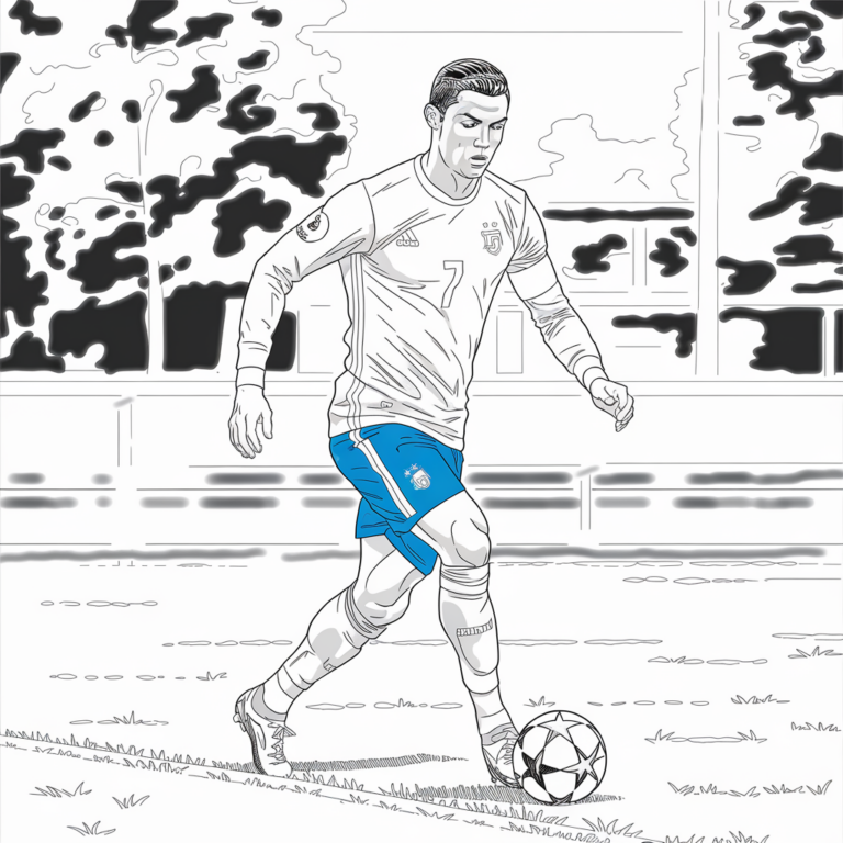 30 Gambar Mewarnai Ronaldo untuk Diwarnai - Blog Pengajar Tekno