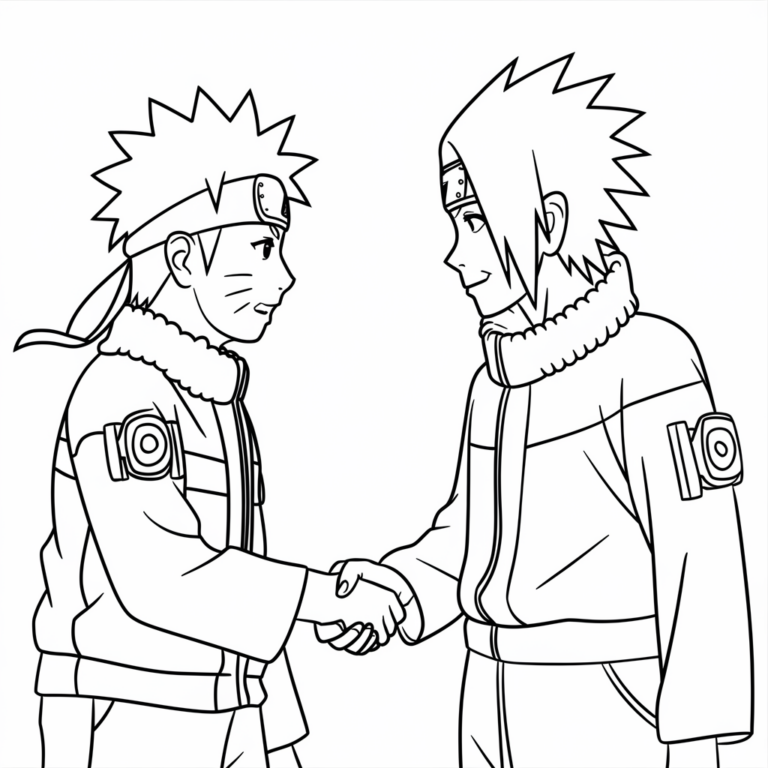 30 Ide Gambar Mewarnai Naruto dan Sasuke - Blog Pengajar Tekno