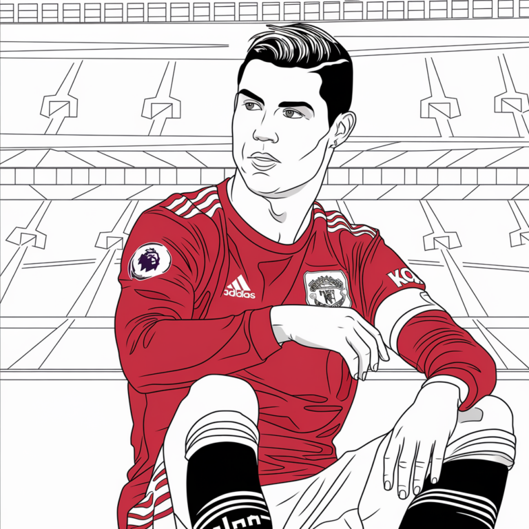 30 Gambar Mewarnai Ronaldo untuk Diwarnai - Blog Pengajar Tekno