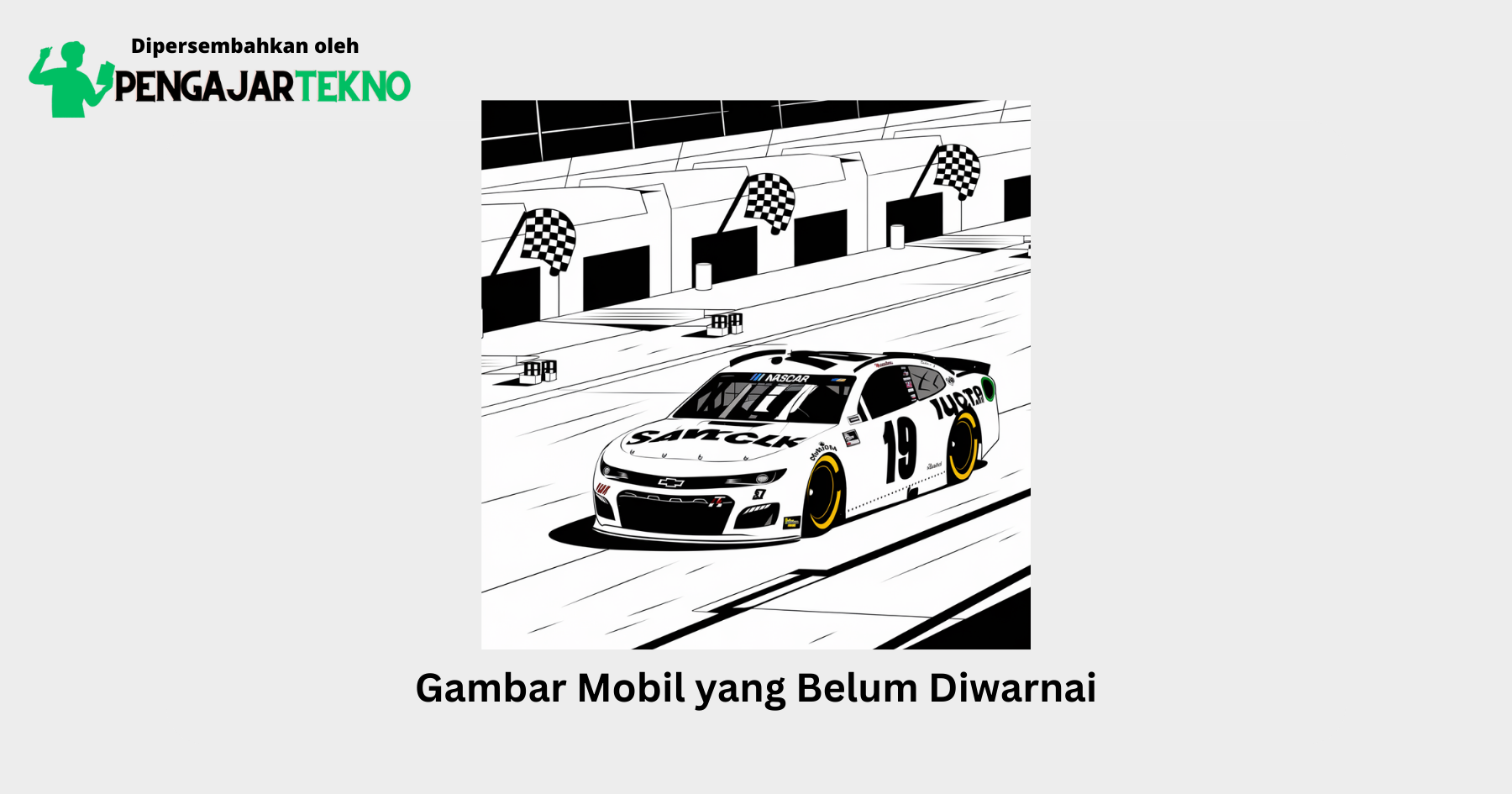 gambar mobil yang belum diwarnai