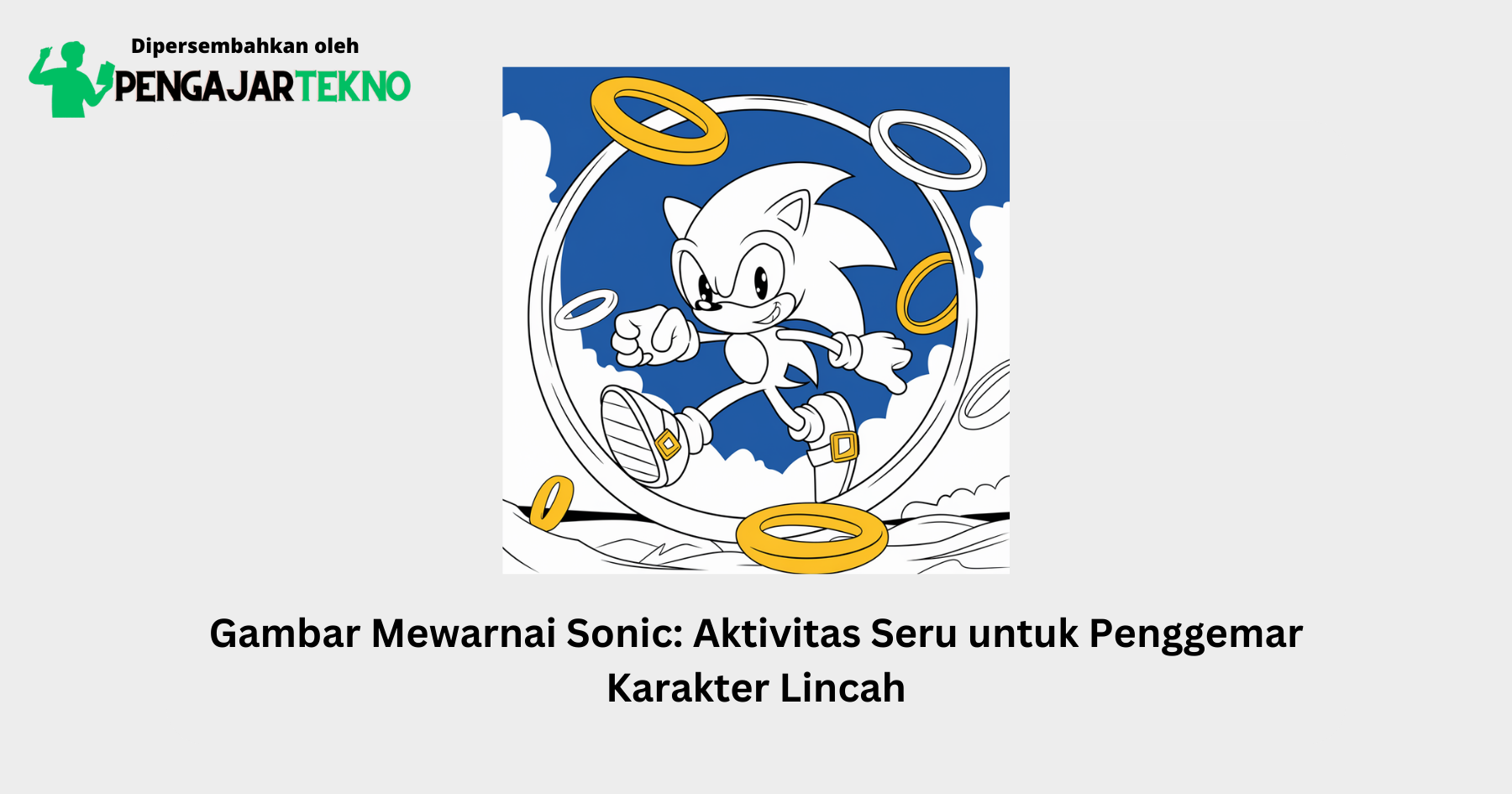 gambar mewarnai sonic