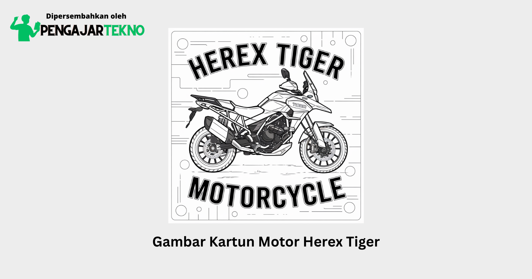 gambar kartun motor herex tiger