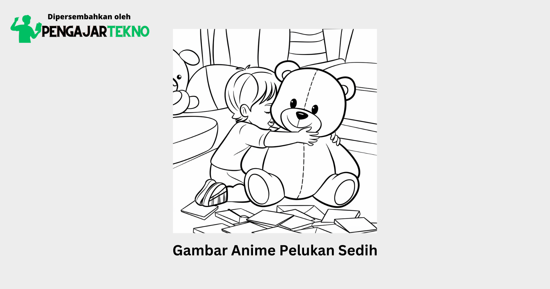 gambar anime pelukan sedih