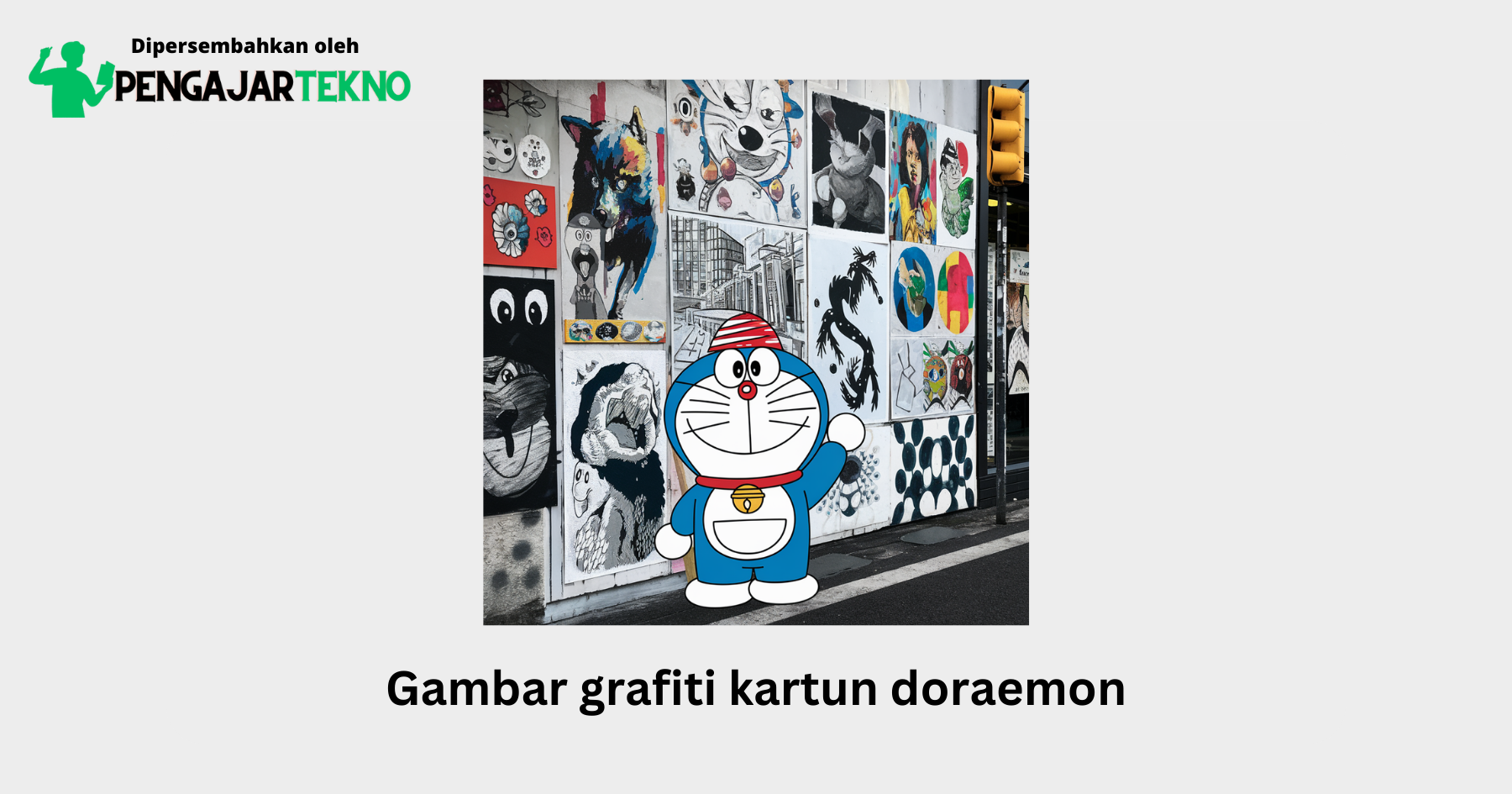 gambar grafiti kartun doraemon