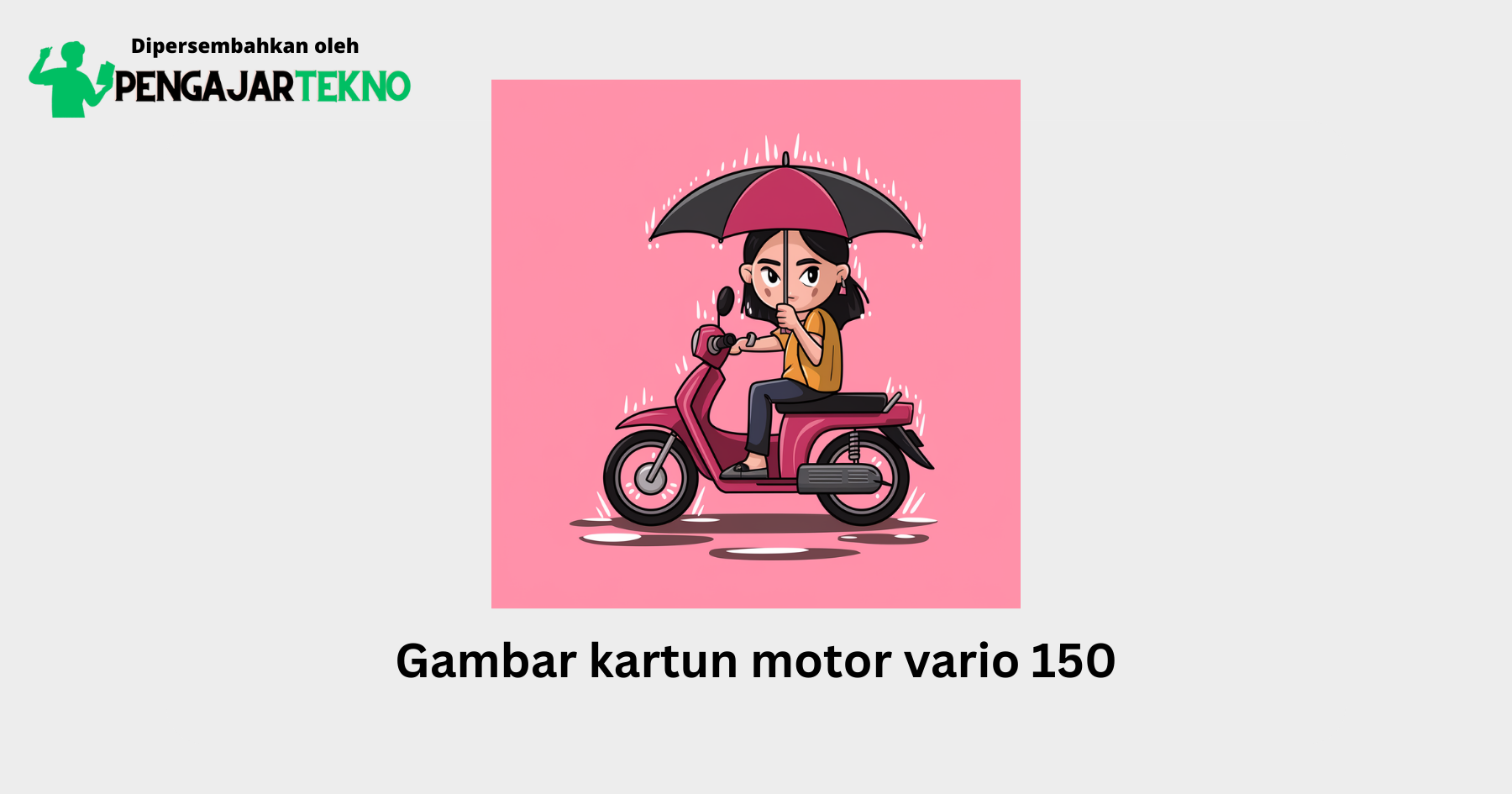 gambar kartun motor vario 150