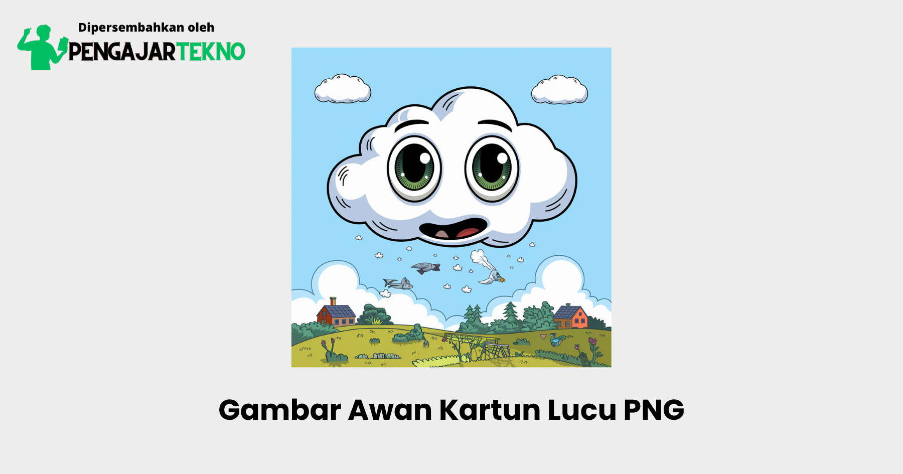 gambar awan kartun lucu png