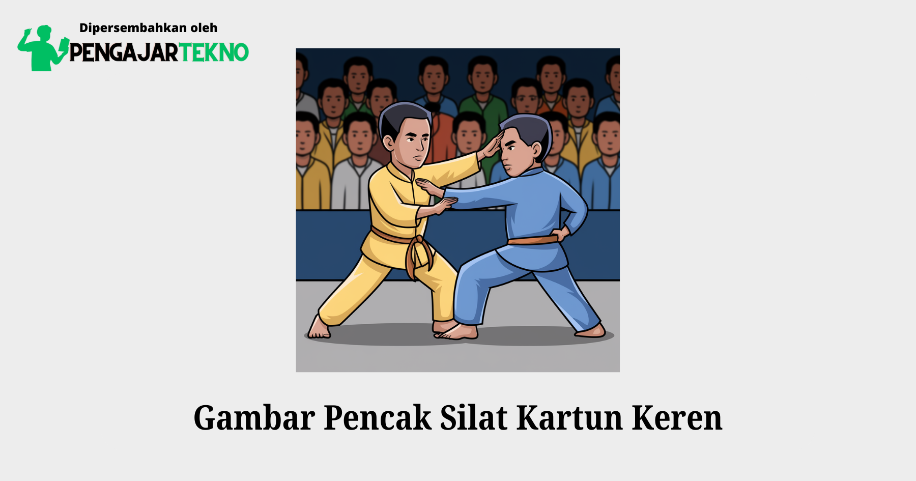 gambar pencak silat kartun keren