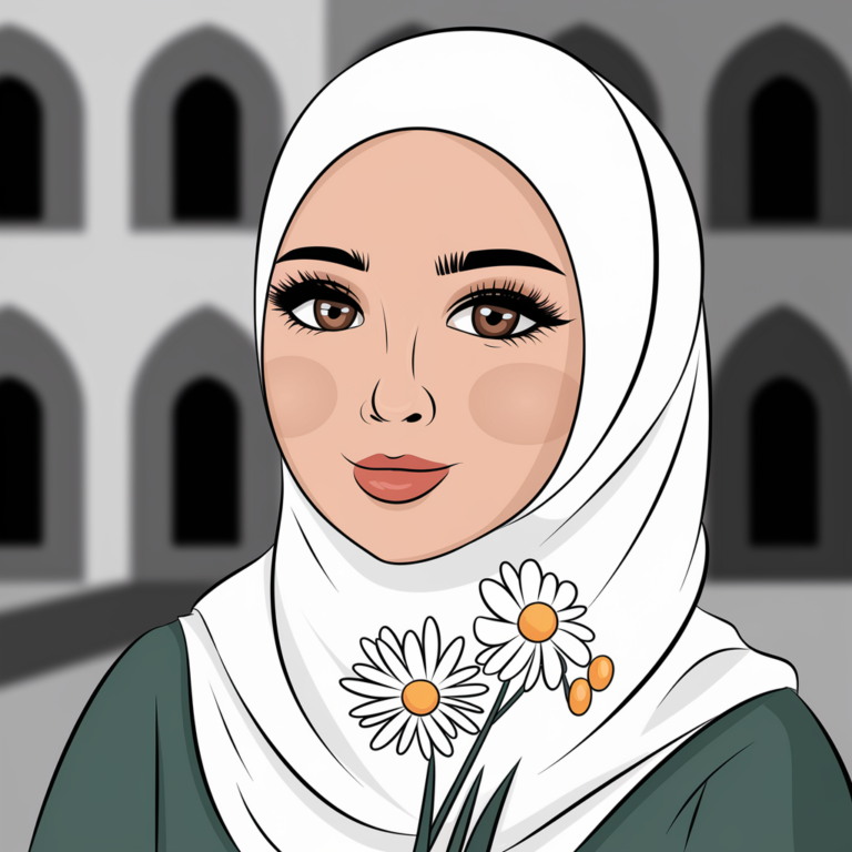 Kartun Muslimah Gambar Profil WA Islami Sederhana, Anggun, dan Penuh
