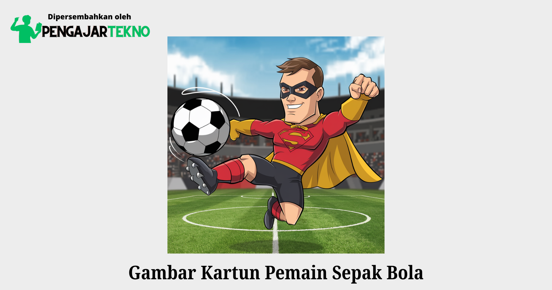 gambar kartun pemain sepak bola