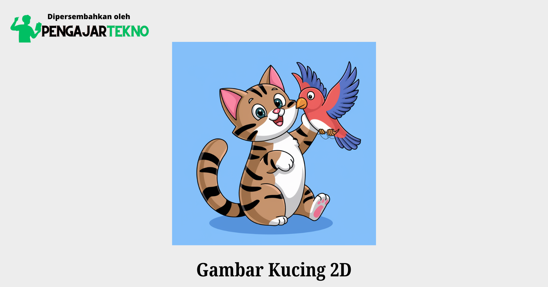 gambar kucing 2d