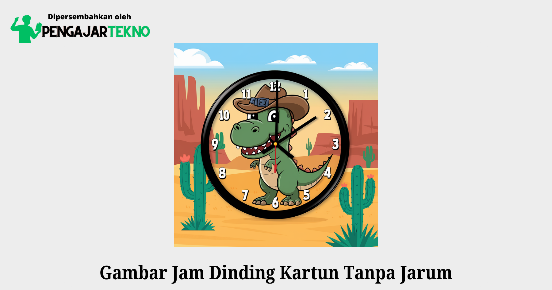 gambar jam dinding kartun tanpa jarum