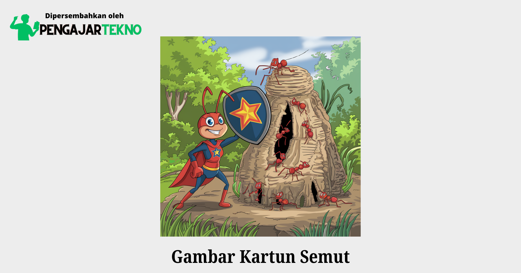 gambar kartun semut